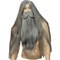 The Costume Center Gray Wizard Men Adult Halloween Wig Costume Accessory - One Size